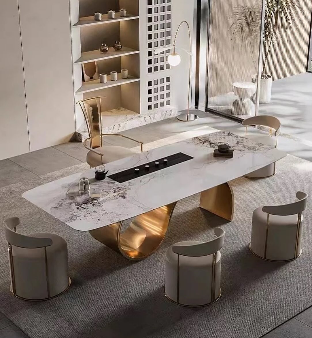 WOLO Wavy Base Dining Table