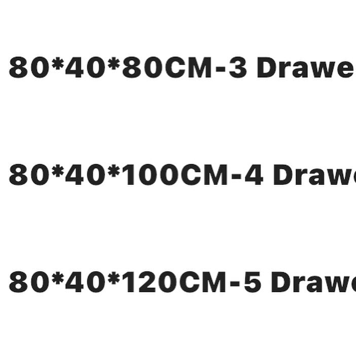 CHIKA 3 Sizes Chest of Drawers