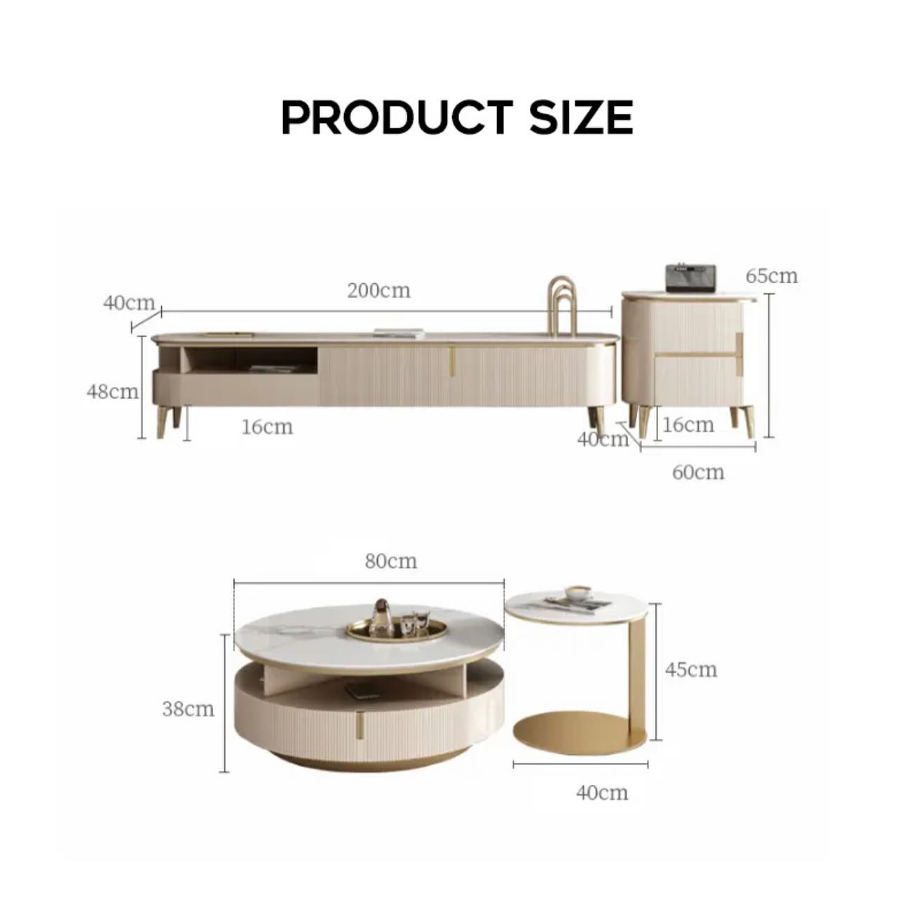 TV Unit _ Coffee Table Set - 18