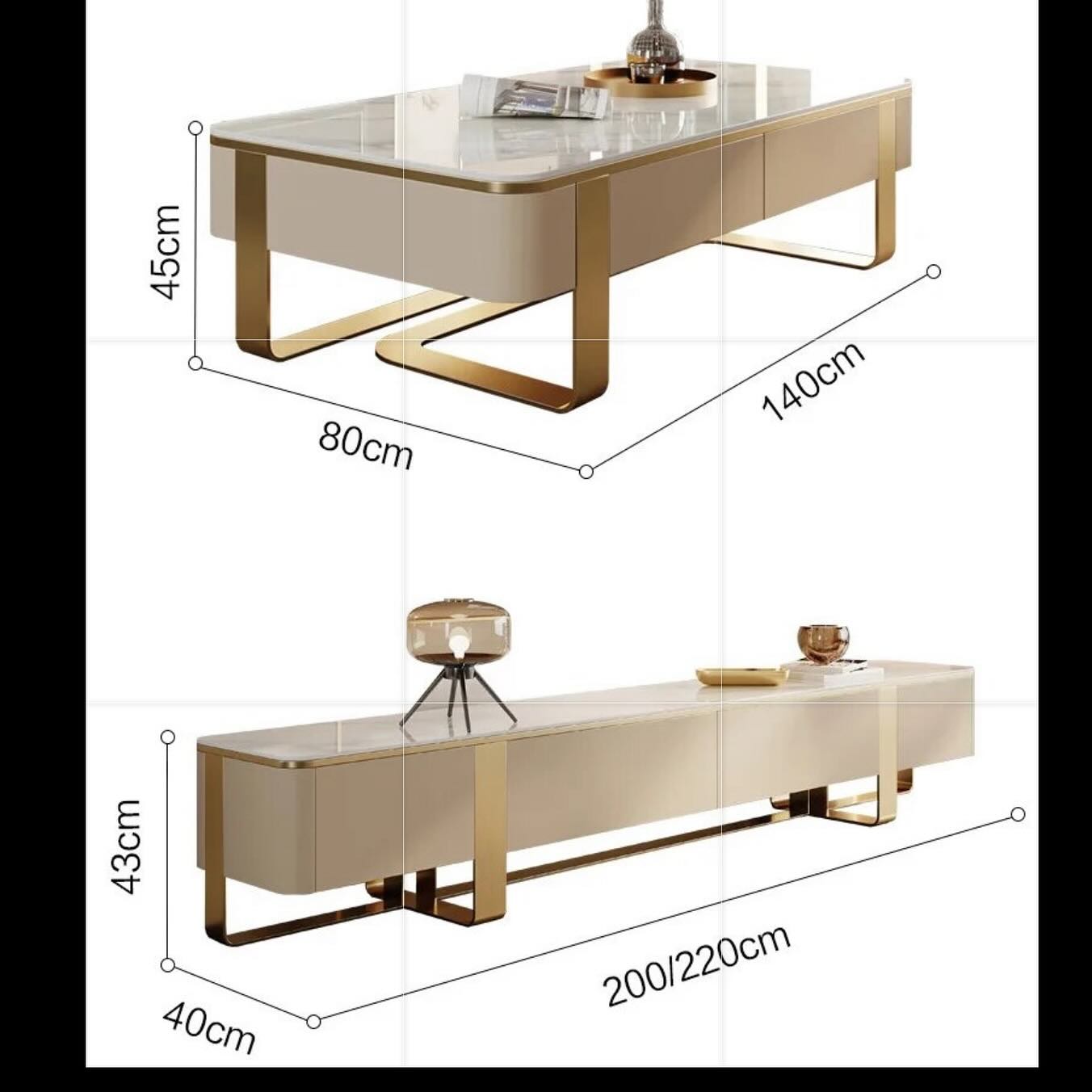 TV Unit _ Coffee Table Set - 15