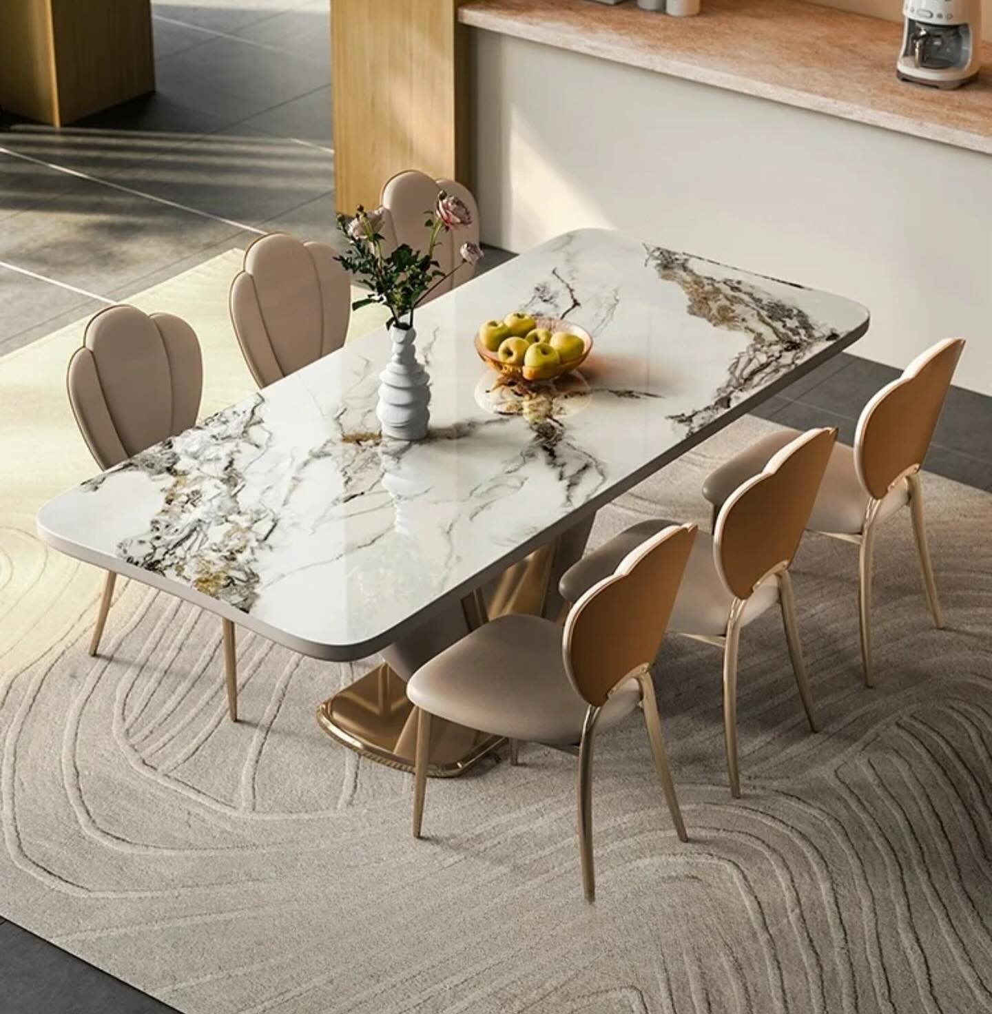 RAMI Flower Base Dining Table
