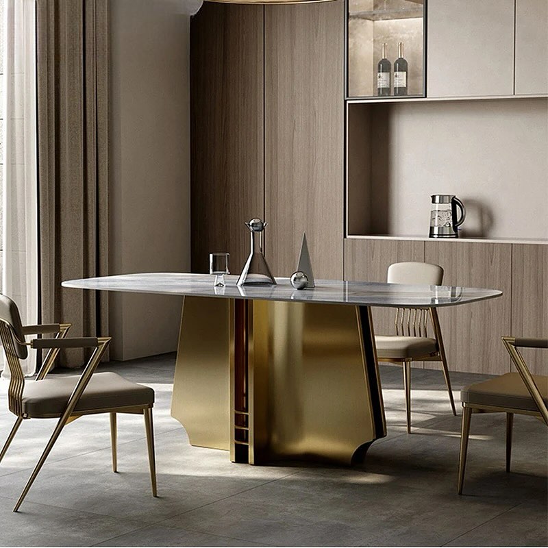 ZINFO Plus Steel Base Dining Table