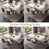 SIRTO Crossed V Base Dining Table
