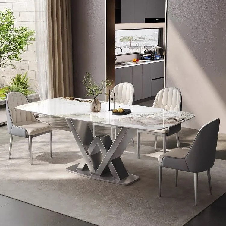 SIRTO Crossed V Base Dining Table