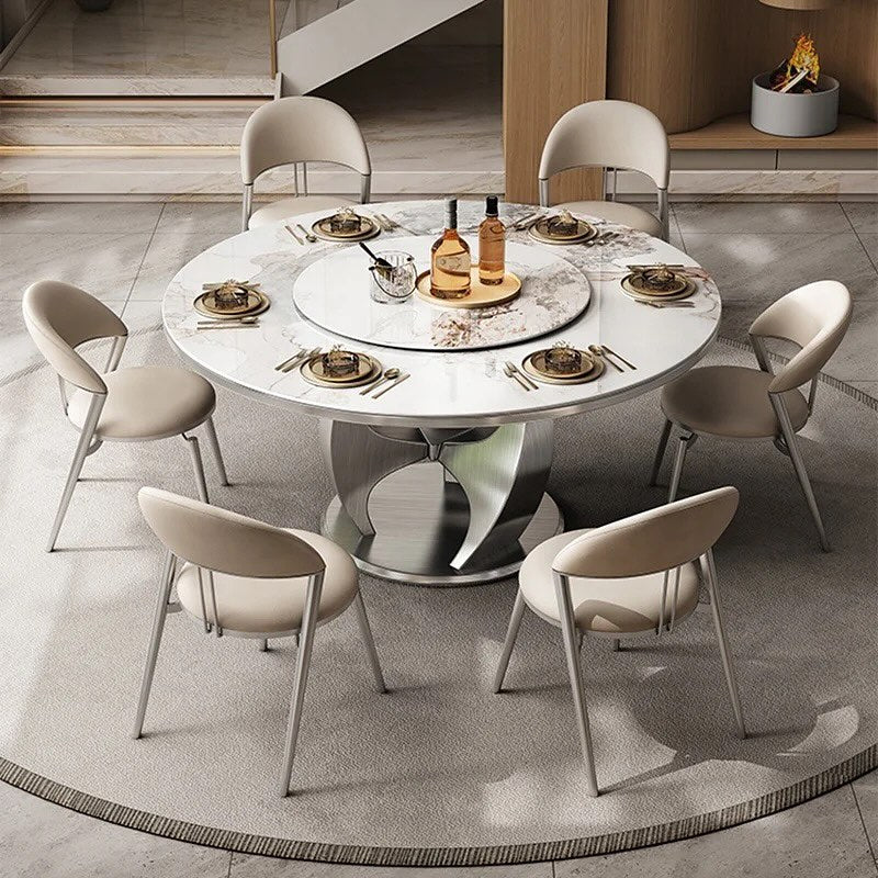 ZHIMA Prong Base Round Dining Table