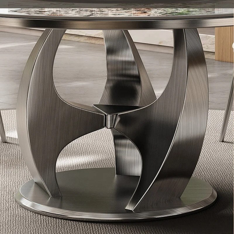 ZHIMA Prong Base Round Dining Table