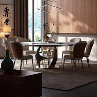 ZHIMA Prong Base Round Dining Table