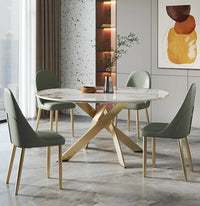 LAGO Round Crossed Bar Base Dining Set