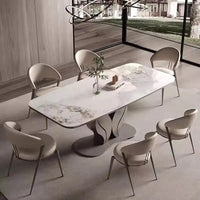 FLORA Flower Steel Base Dining Table