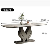 FLORA Flower Steel Base Dining Table