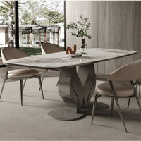 FLORA Flower Steel Base Dining Table