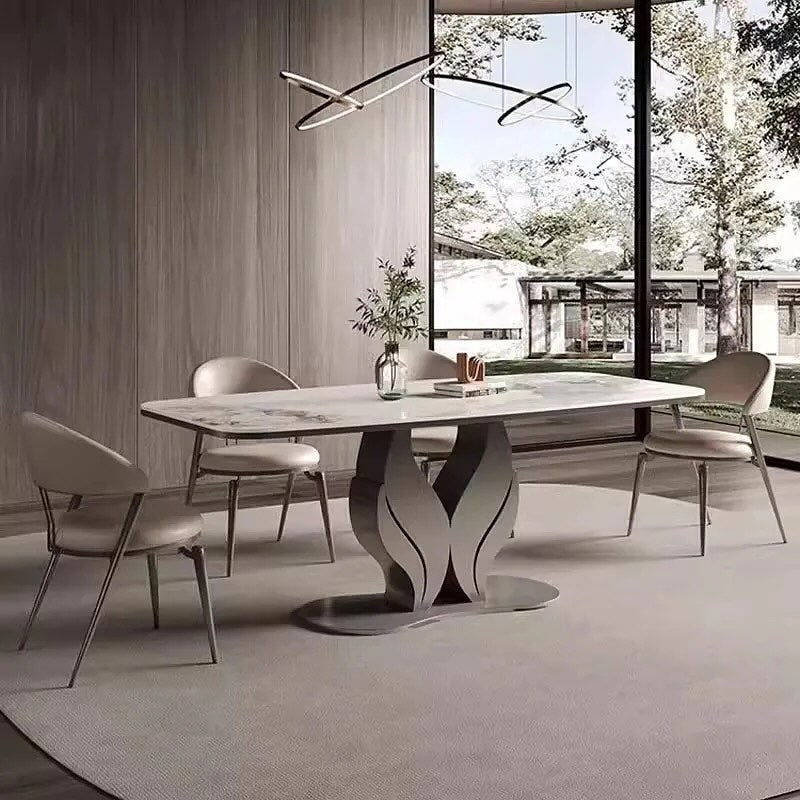 FLORA Flower Steel Base Dining Table