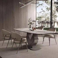 FLORA Flower Steel Base Dining Table