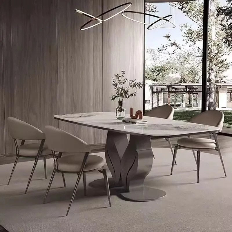FLORA Flower Steel Base Dining Table
