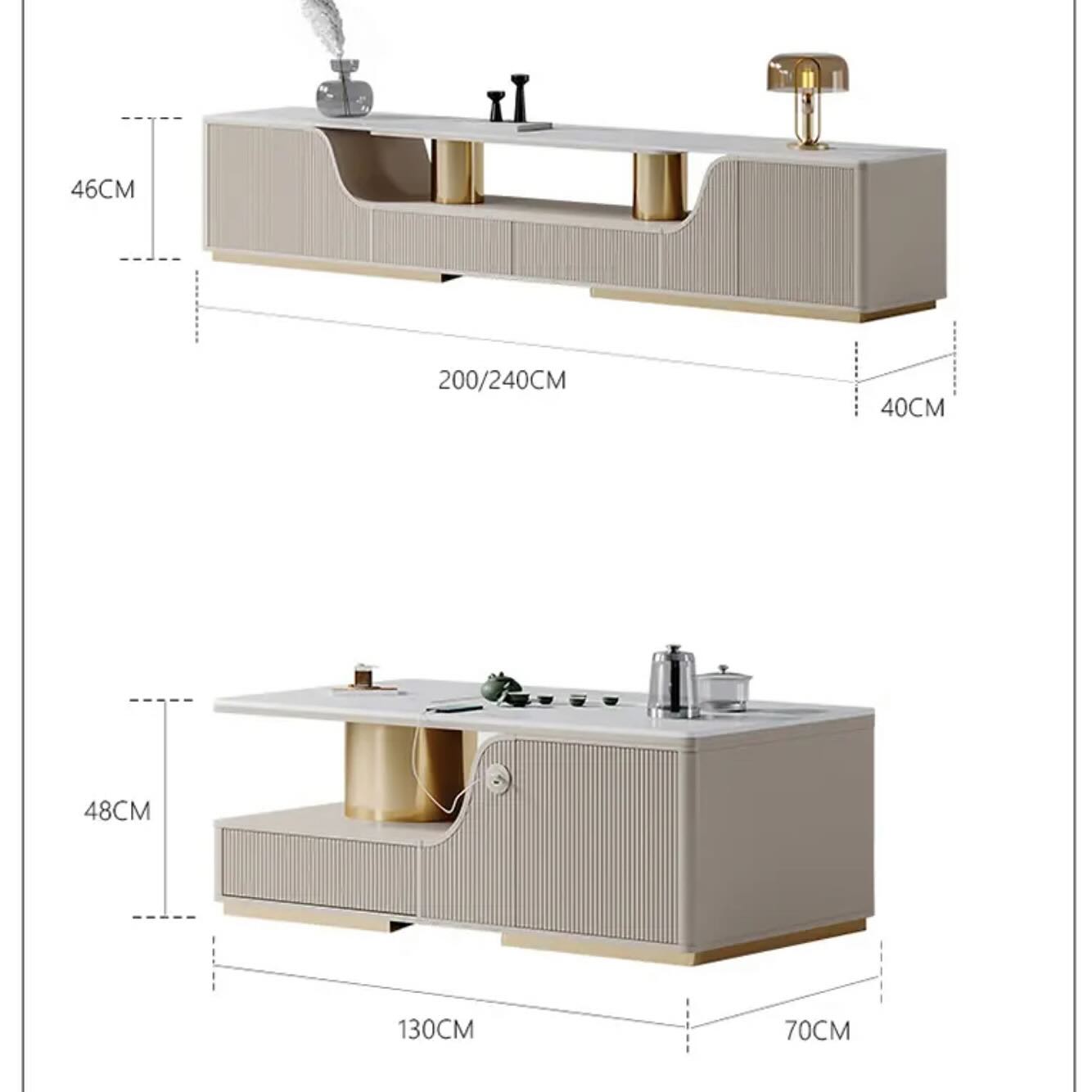 TV Unit _ Coffee Table Set - 10