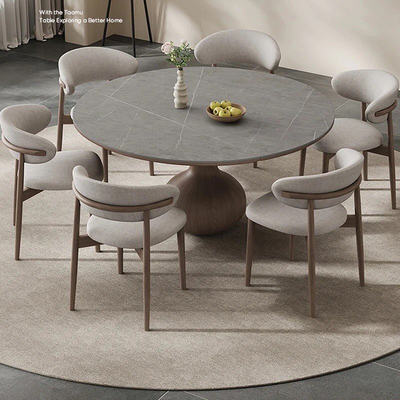 Jug Shape Base Round Dining Table