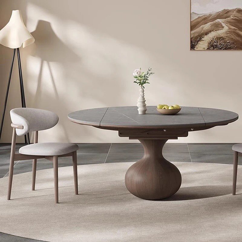 Jug Shape Base Round Dining Table