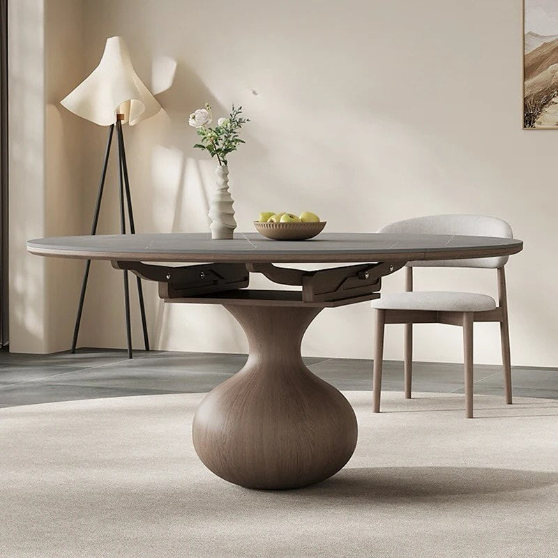 Jug Shape Base Round Dining Table