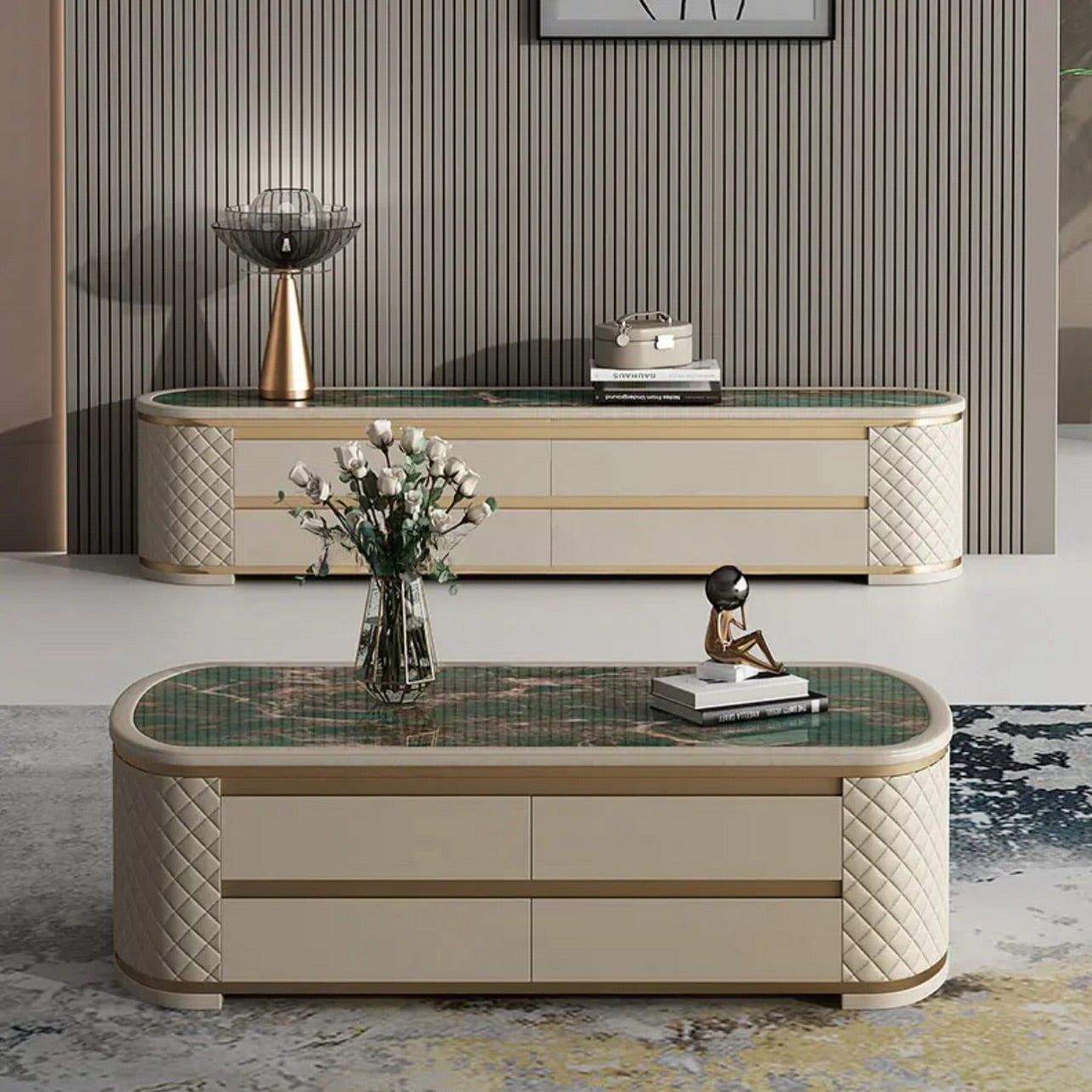 TV Unit _ Coffee Table Set - 9