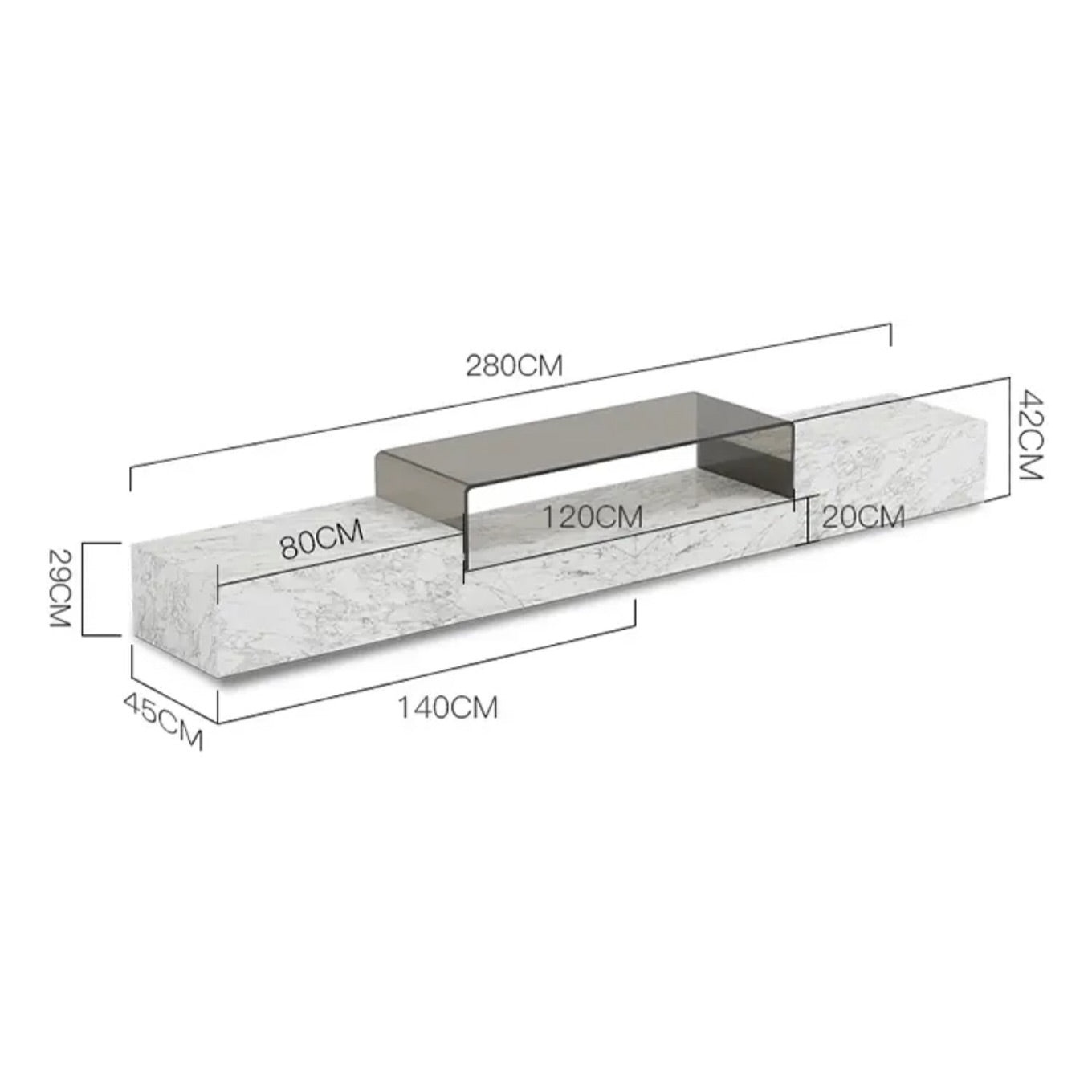 TV Unit _ Coffee Table Set - 6