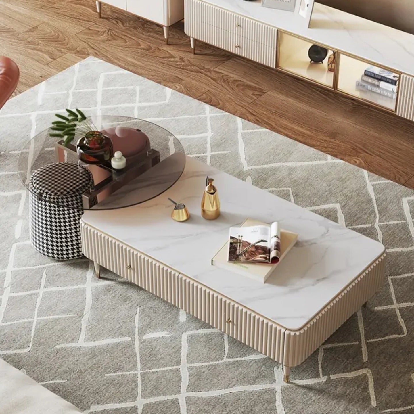TV Unit _ Coffee Table Set - 5