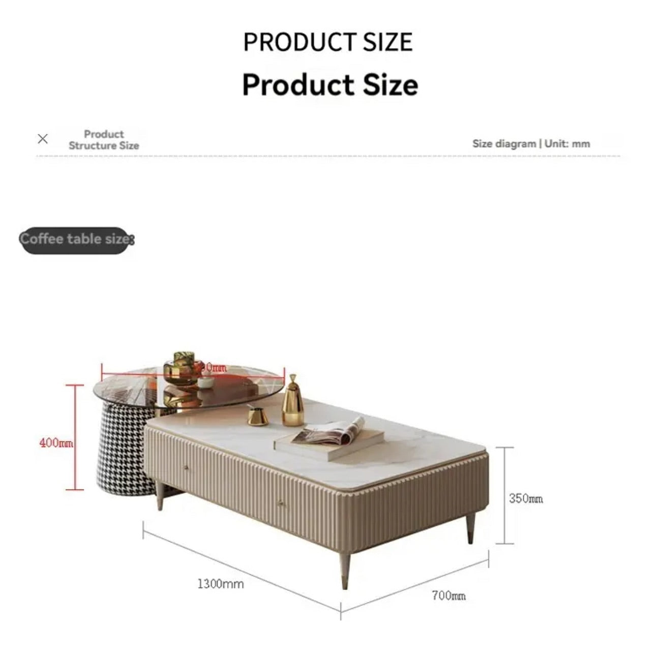TV Unit _ Coffee Table Set - 5