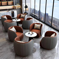 KAZA Stripy Round Armchair