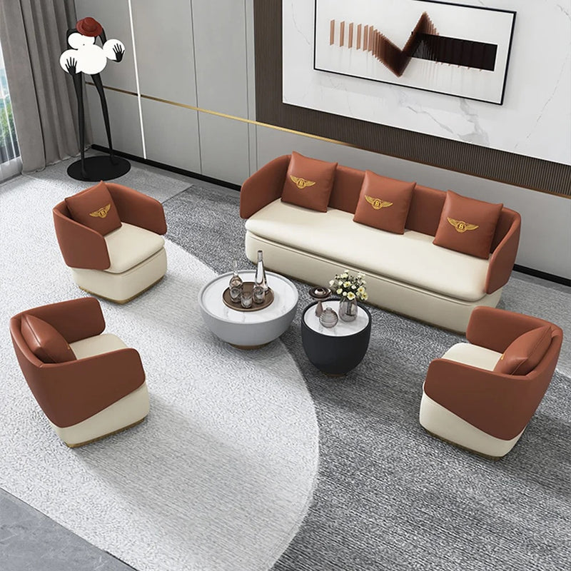 Square Shape Double Tone Colour Armchair