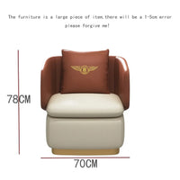 Square Shape Double Tone Colour Armchair