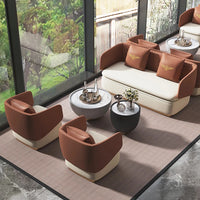Square Shape Double Tone Colour Armchair