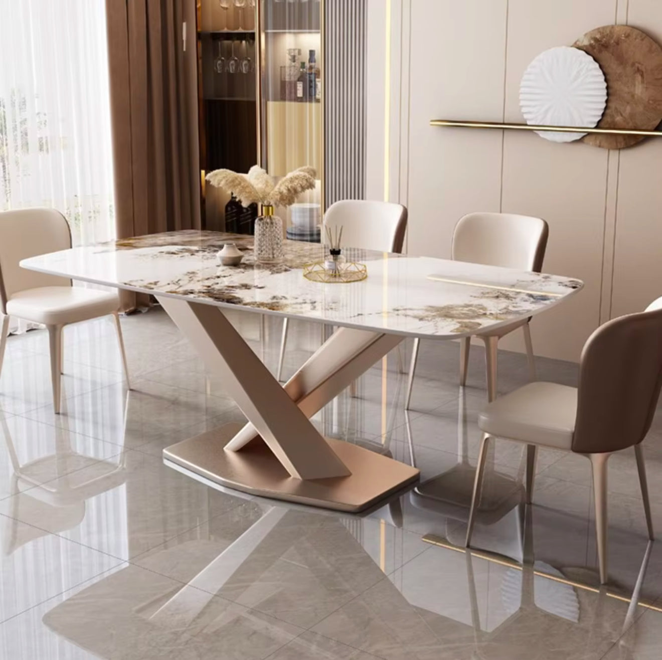 KOMO X Steel Base Dining Table