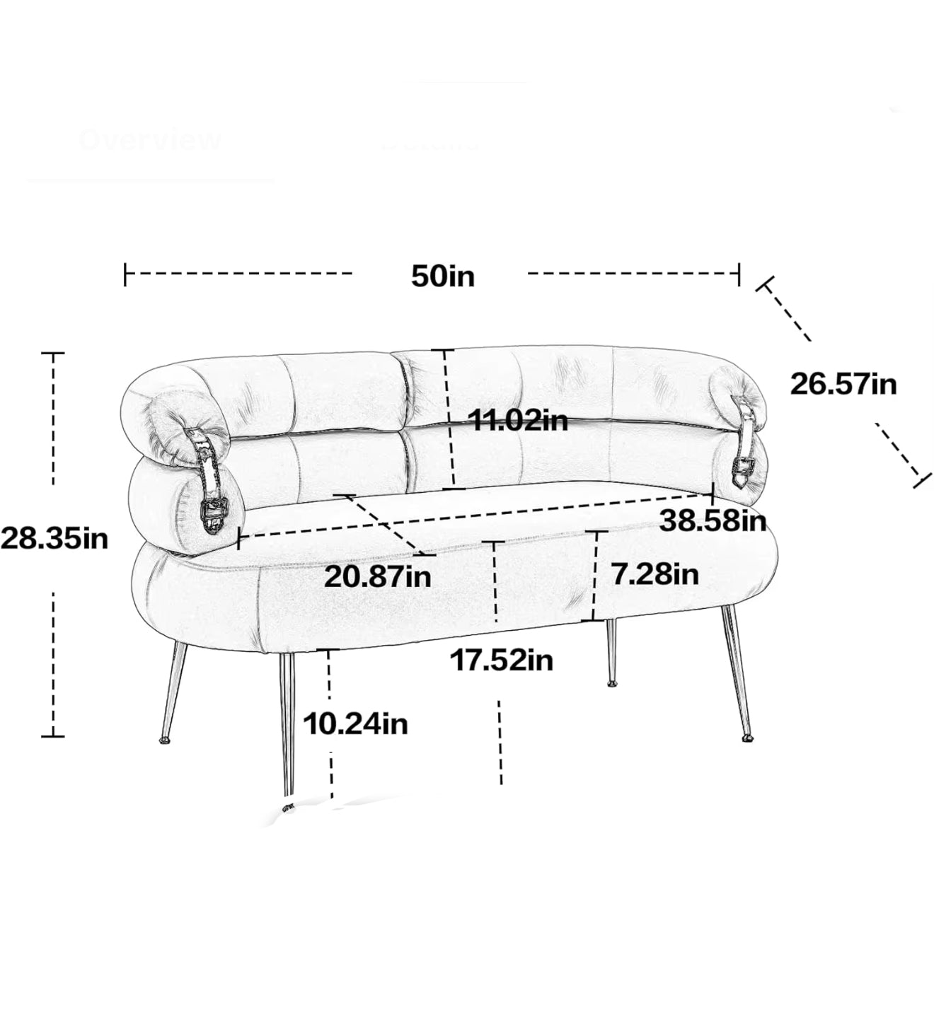BILAN Belt Feature Armchair