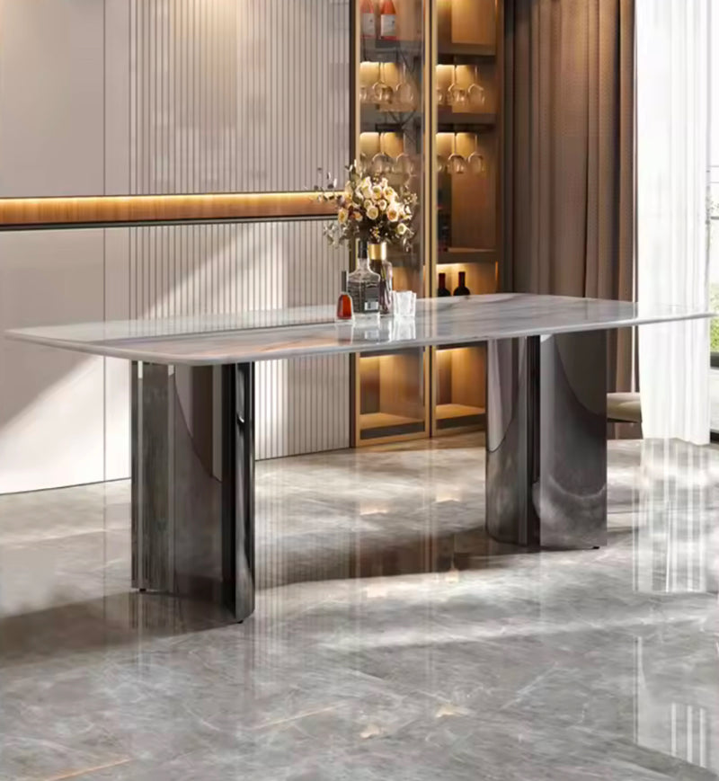 ROSSI Double Curved Base Dining Table