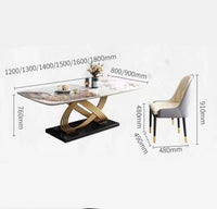 SHILA Stripy Circles Base Dining Table