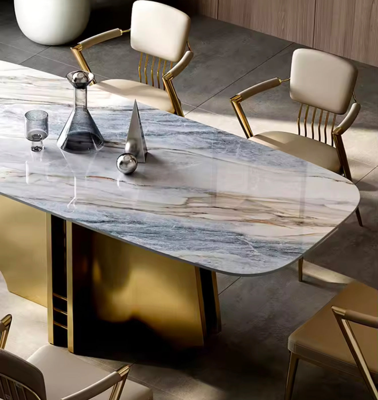 ZINFO Plus Steel Base Dining Table