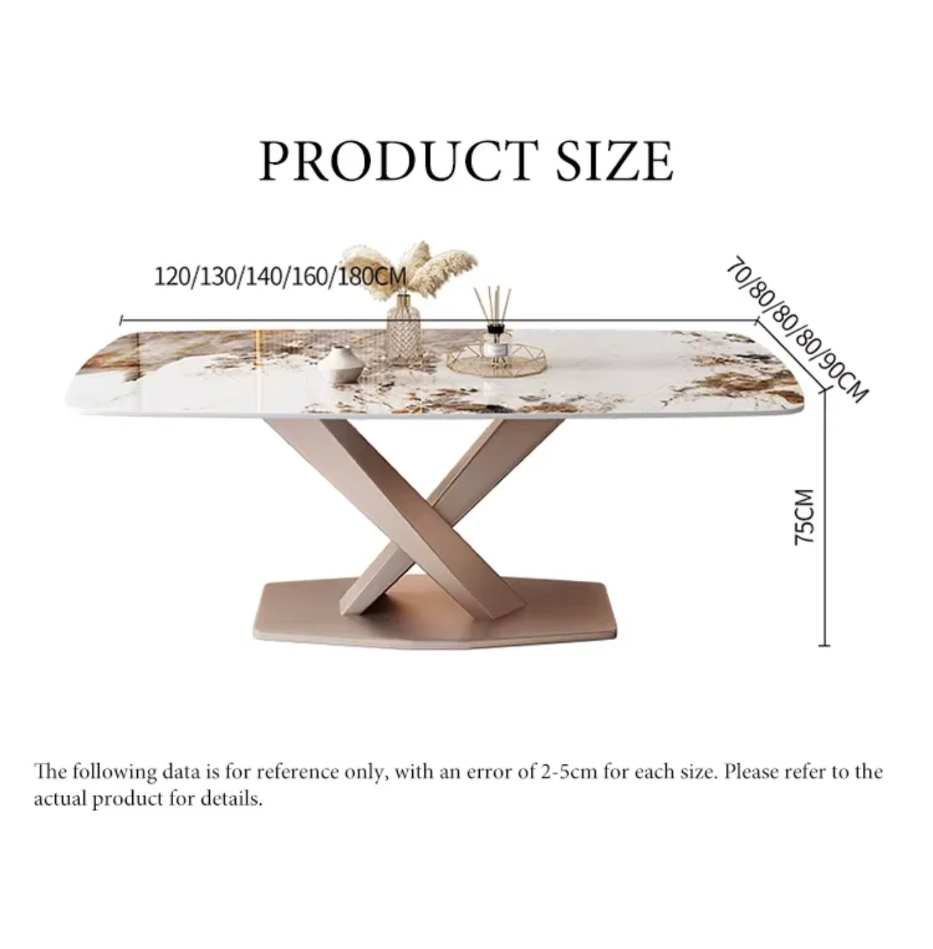 KOMO X Steel Base Dining Table