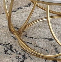 ZIKA Round Wavy Base Coffee Table