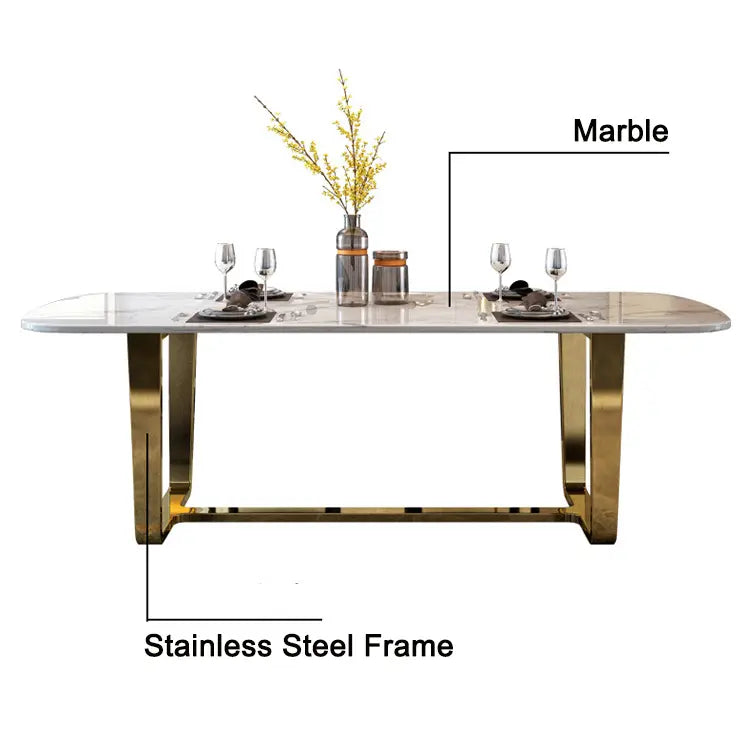 MILA Steel Base Dining Table