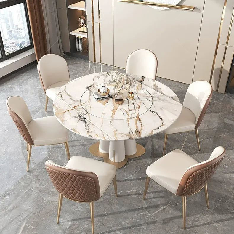 GAZOO Extendable Round Dining Table