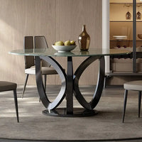 KOKO Steel Base Round Dining Table