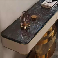 ZHIVA Stair Base Drawer Top Console Table