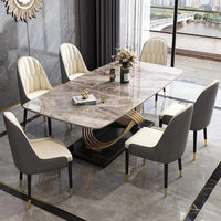 SHILA Stripy Circles Base Dining Table