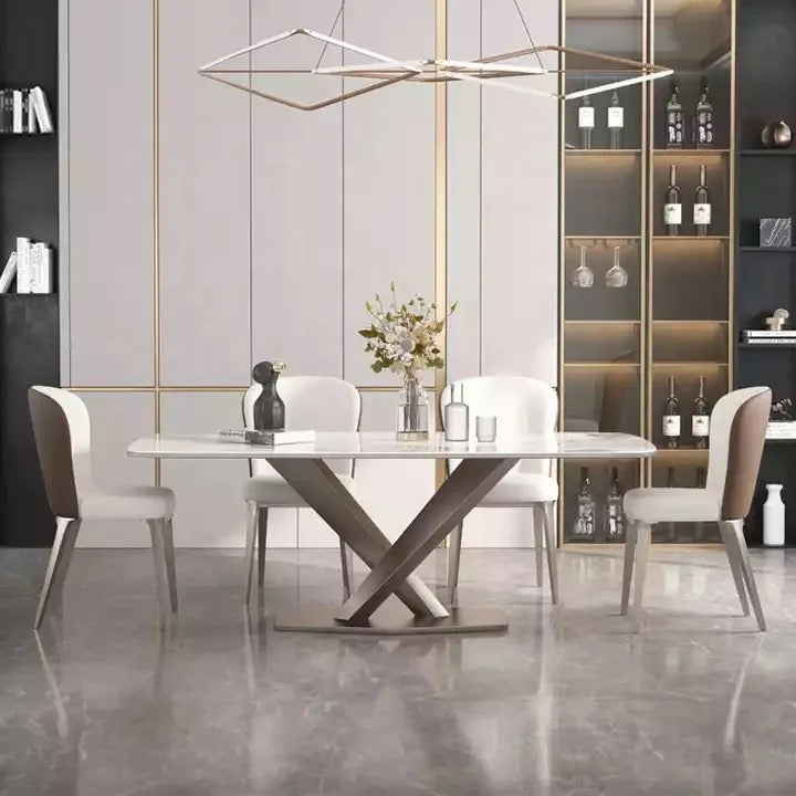 KOMO X Steel Base Dining Table