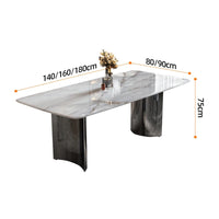 ROSSI Double Curved Base Dining Table