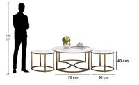 VIDO Triple Round Nested Coffee Table