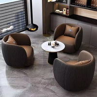 KAZA Stripy Round Armchair