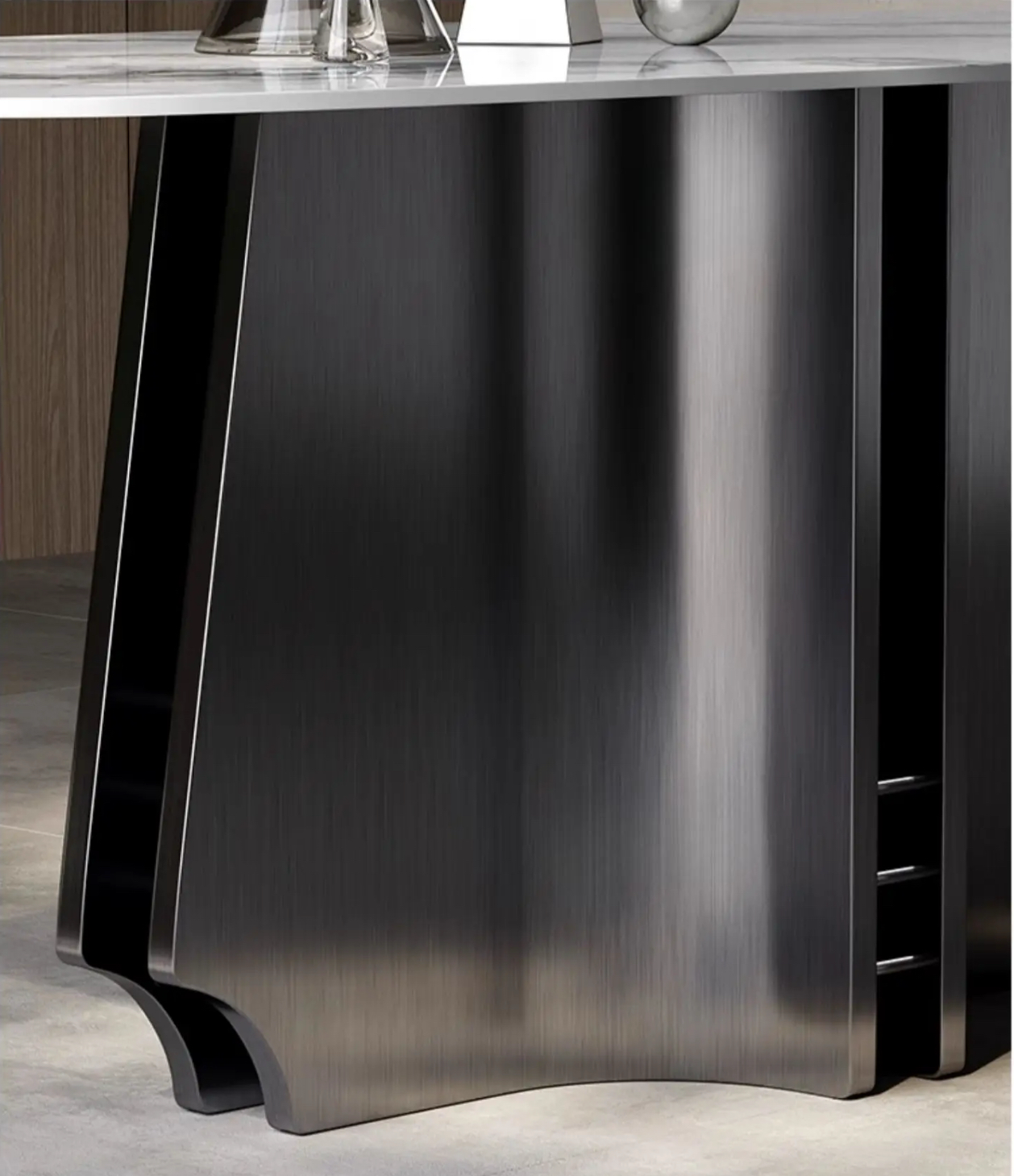 ZINFO Plus Steel Base Dining Table