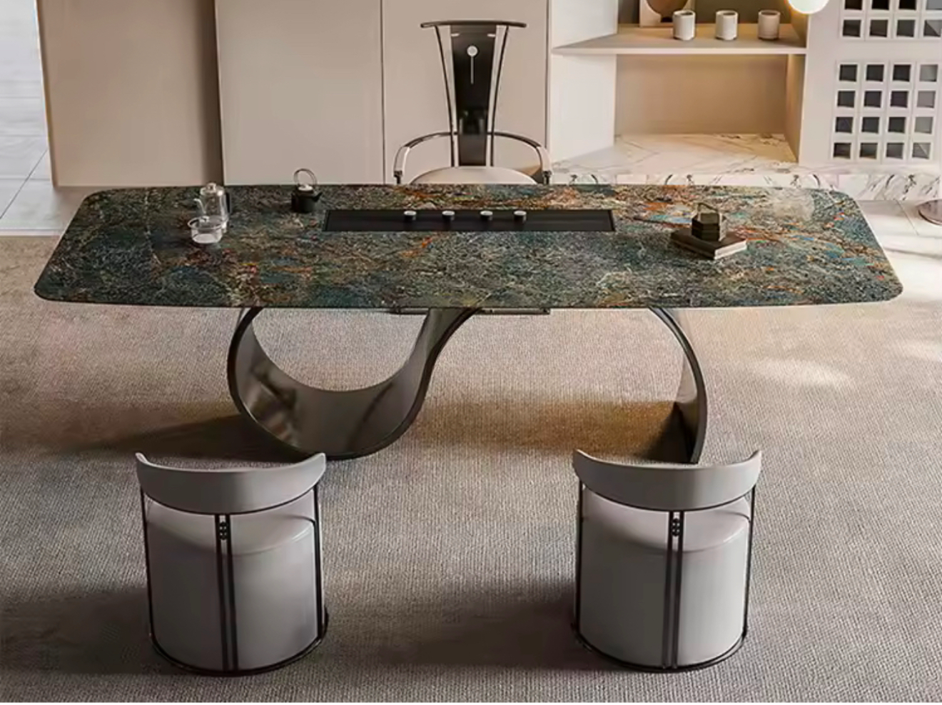 WOLO Wavy Base Dining Table