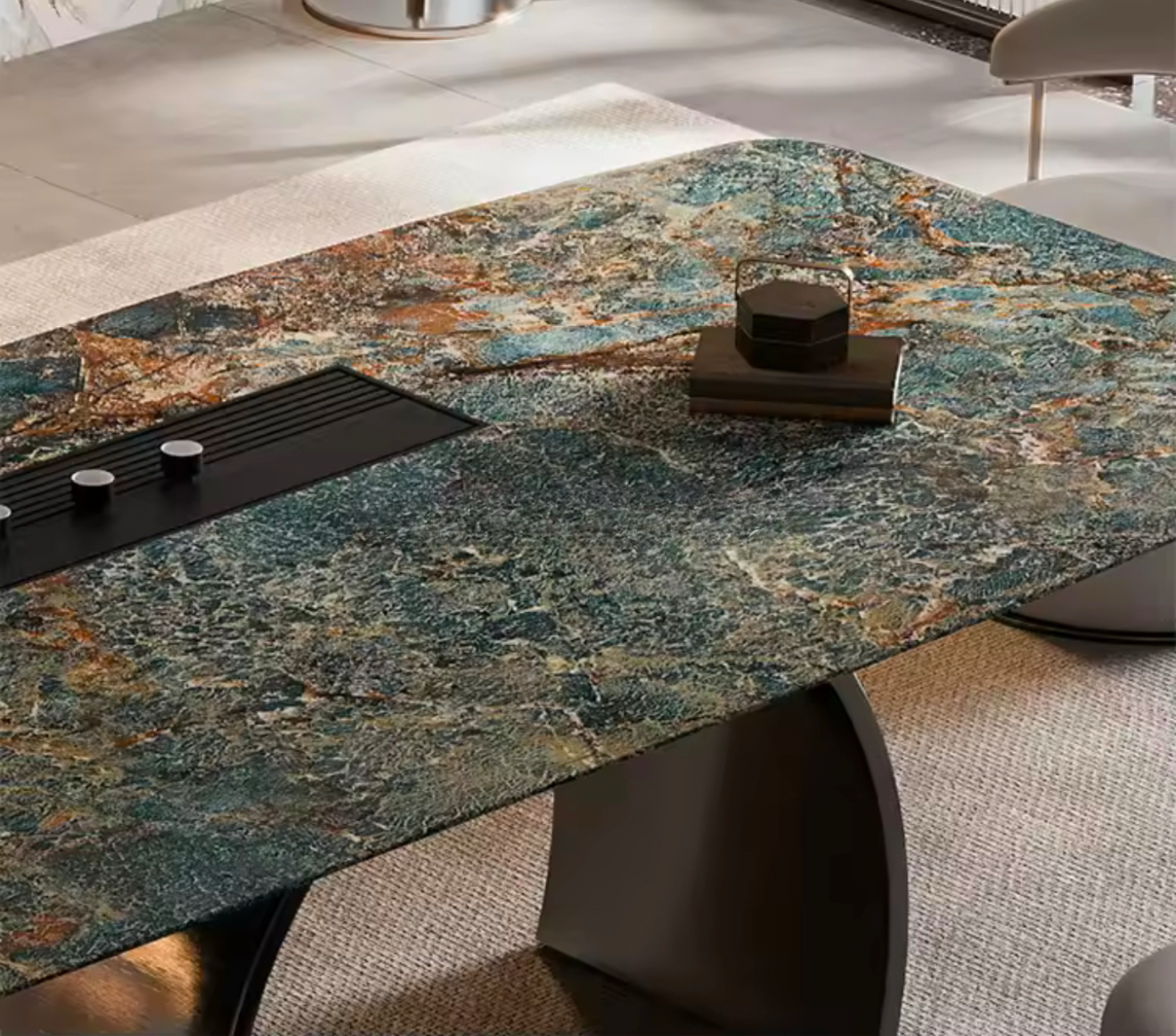 WOLO Wavy Base Dining Table