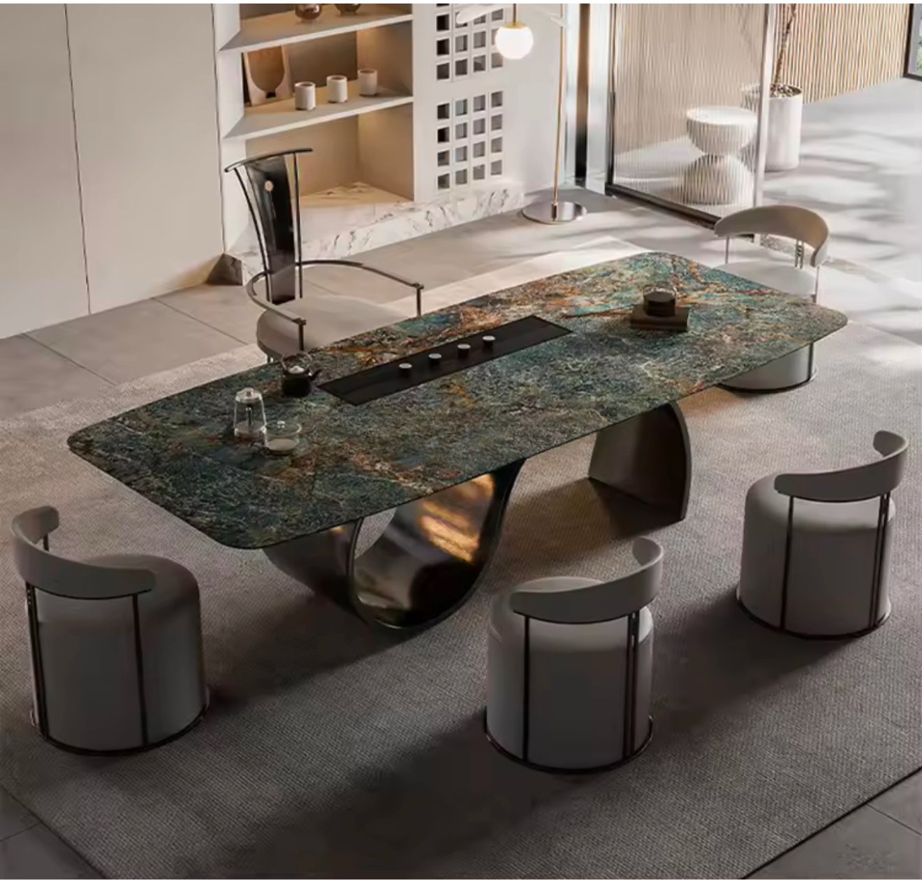 WOLO Wavy Base Dining Table